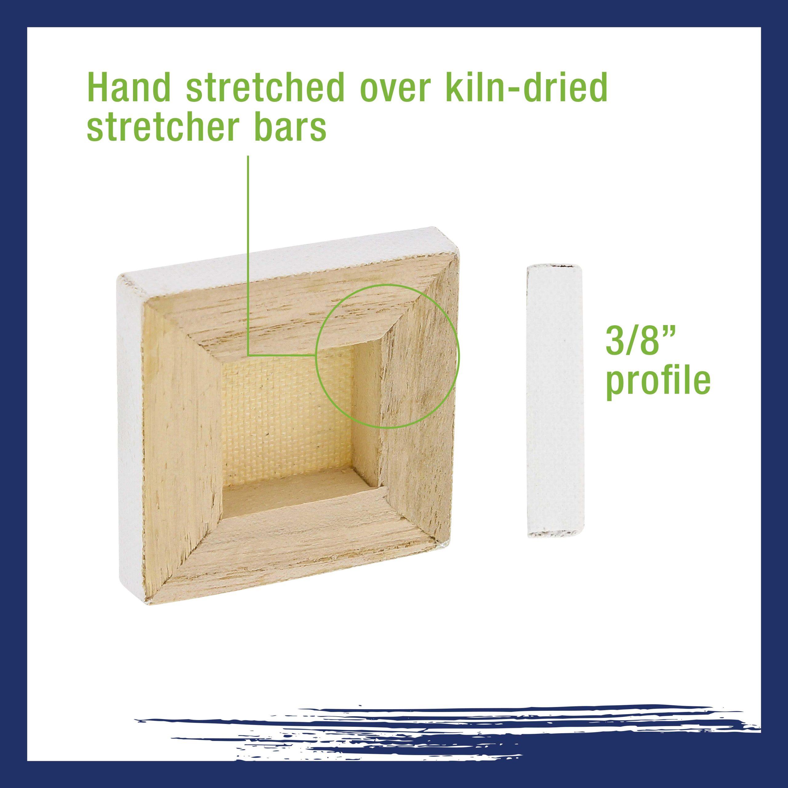 3 x 3 Mini Professional Primed Stretched Canvas - 24 Pack - Image 5