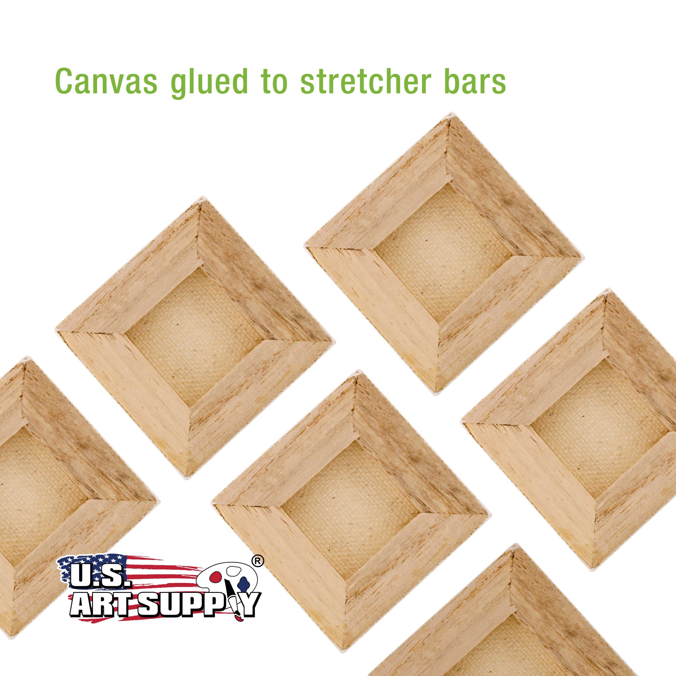 3 x 3 Mini Professional Primed Stretched Canvas - 24 Pack - Image 6