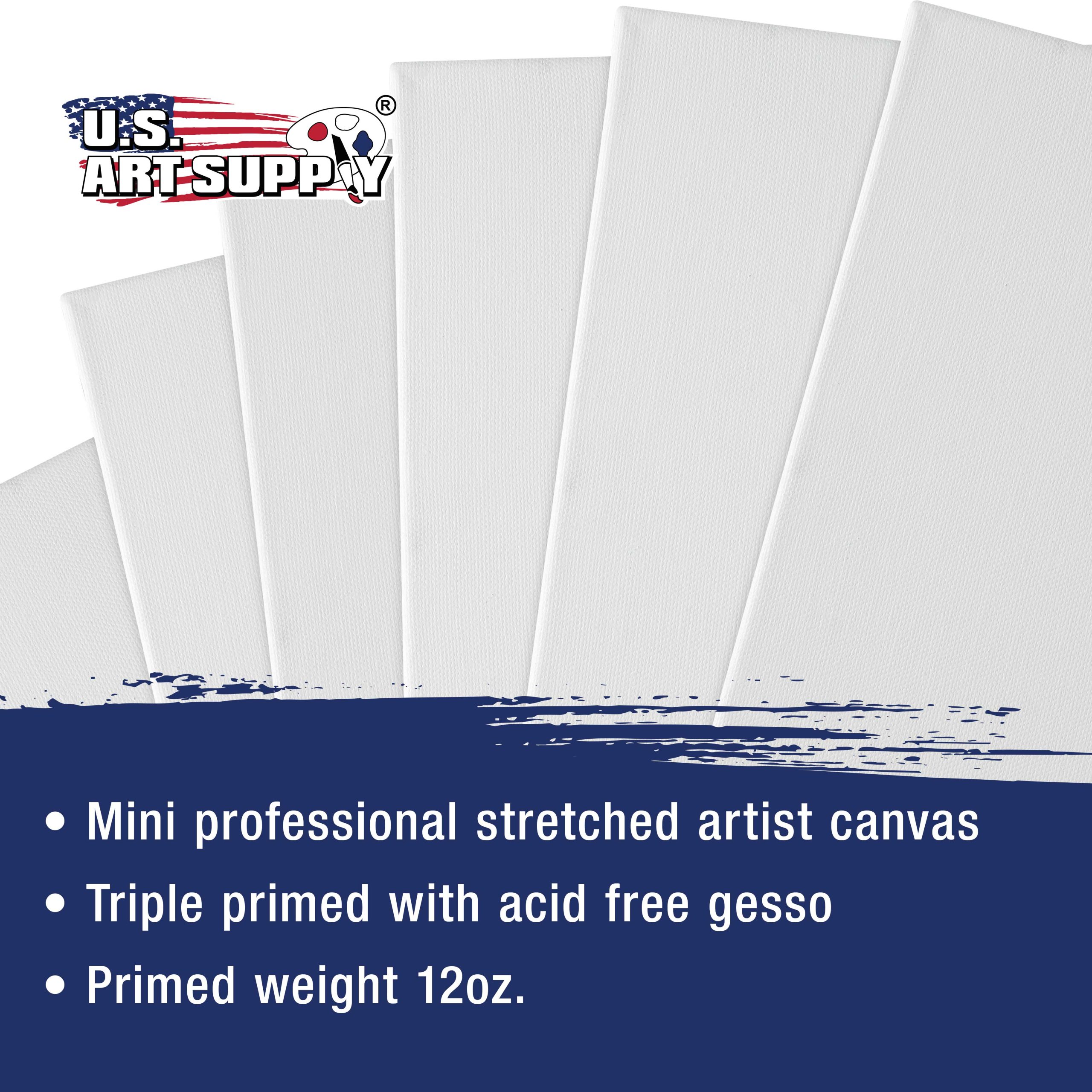 4 x 6 Mini Professional Primed Stretched Canvas 12 Pack - Image 4