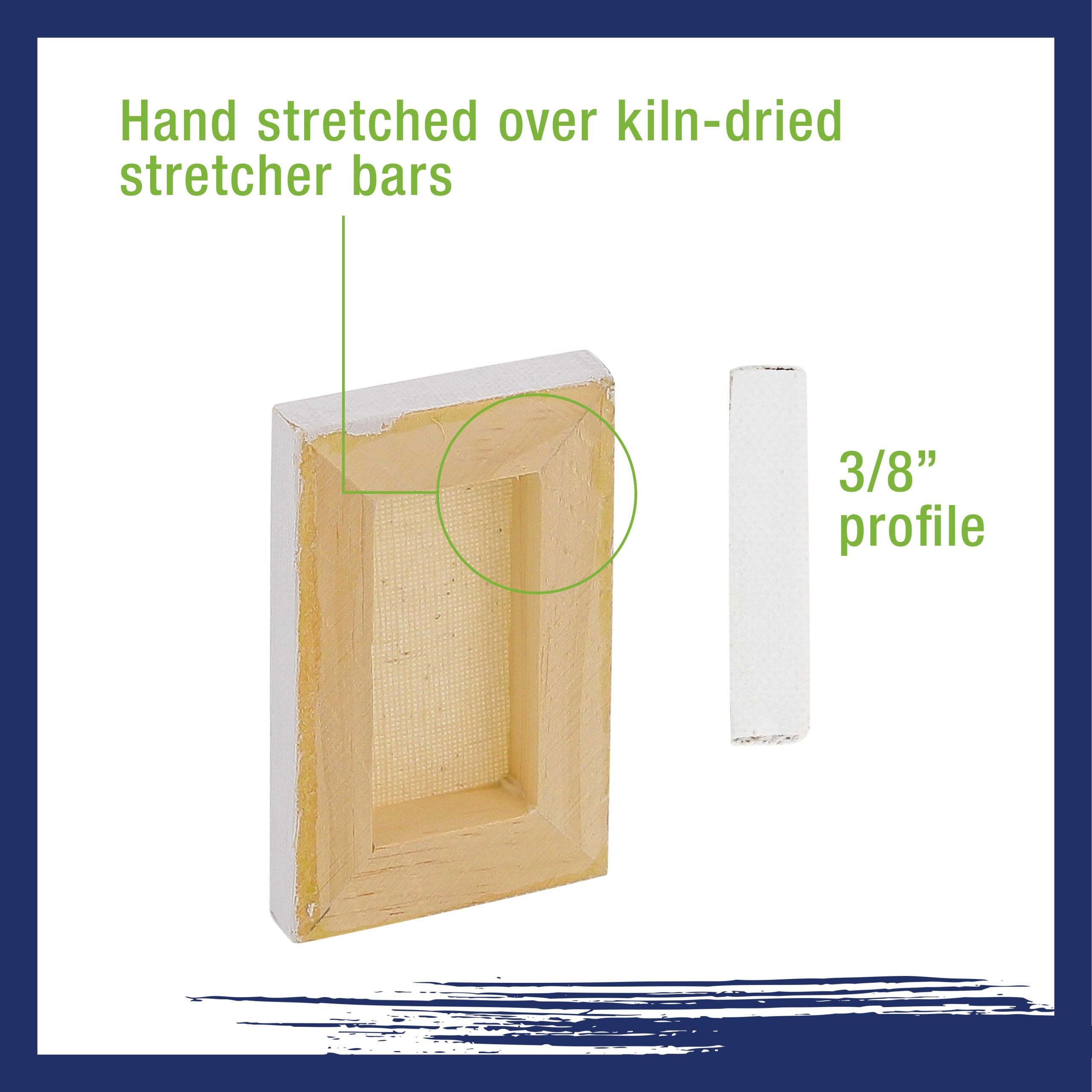 4 x 6 Mini Professional Primed Stretched Canvas 12 Pack - Image 5
