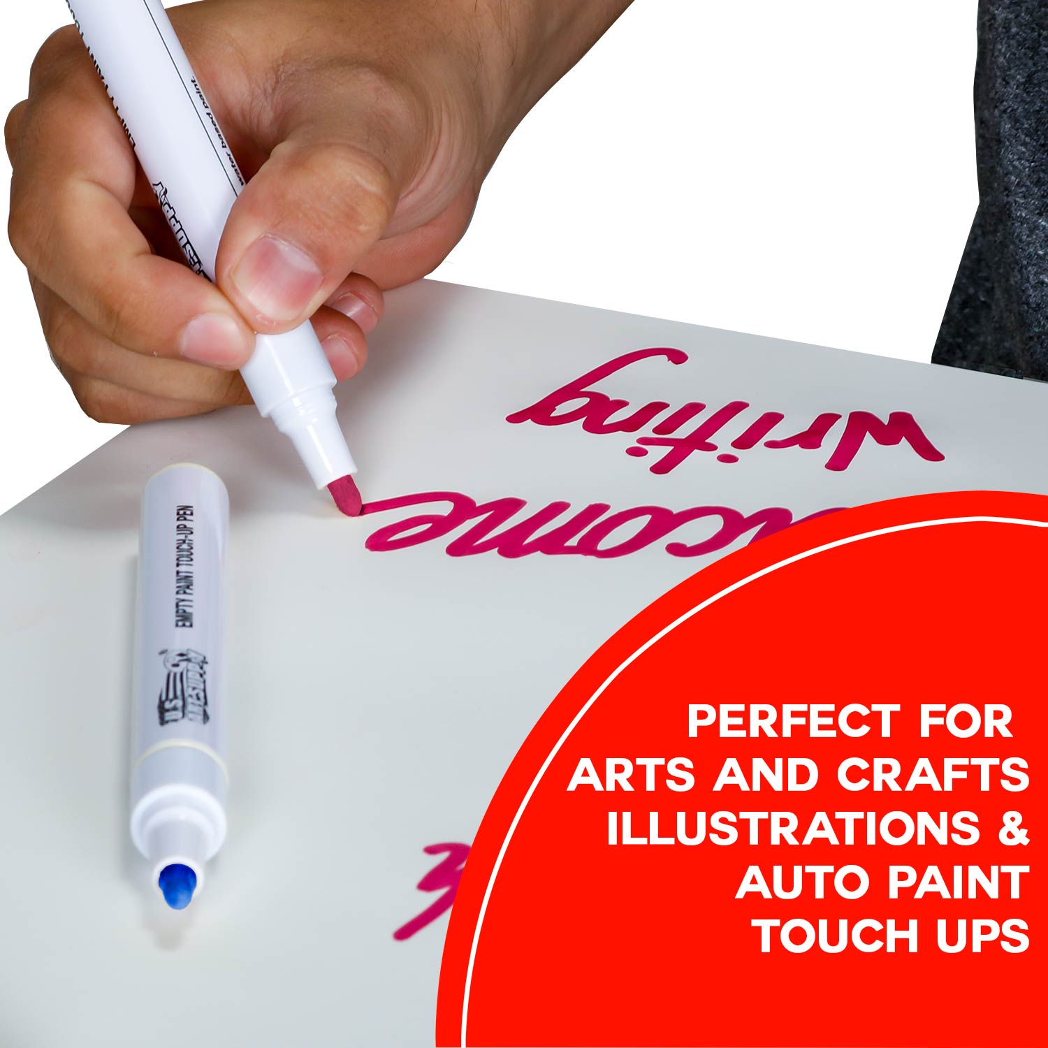 Empty Fillable Blank Paint Touch Up Pen Markers (Set of 36) - Fill with Your Own Art Acrylic. Oil and Water Base Paint. Auto Painting Clear-Coat - Image 5