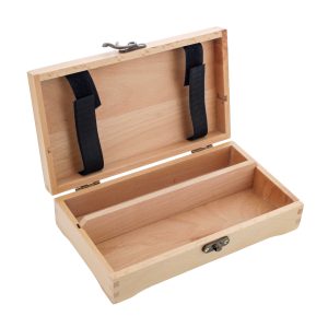 Multi-Function Artist Supply Box with Locking Clasps - Wooden Art Box for Artist Supplies. Brushes. Pencils. Erasers. Tool Storage Organizer Case to Protect and Transport