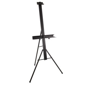 69 High Aluminum Single Mast Artists Studio Easel Stand for Sign and Floor Display - Heavy Duty Adjustable Extra Large Canvas Height Up To 47 - Palette Holder. Brush Rest. Painting