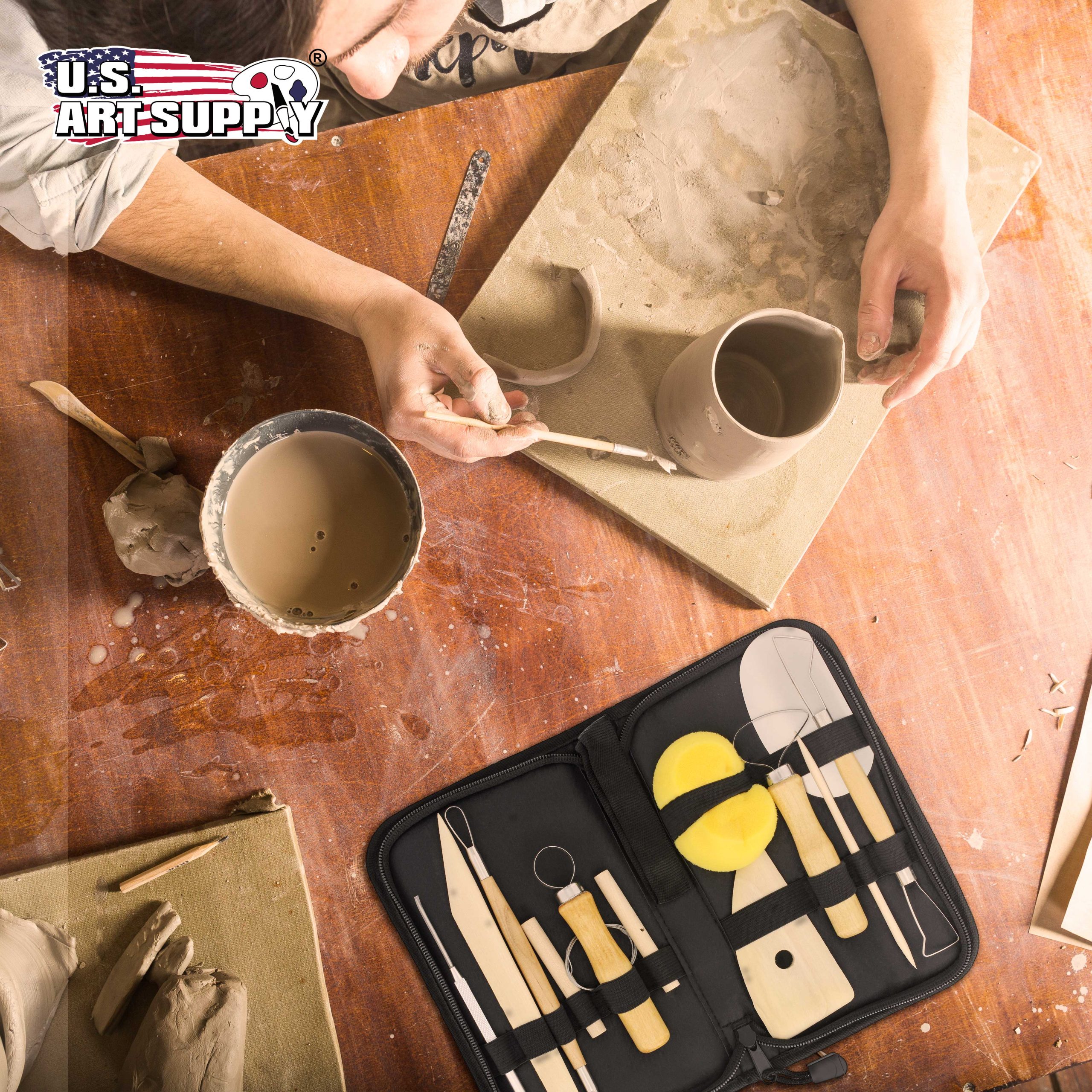 Pottery & Clay Tools Set (12-Piece) - Includes Pottery Tools. Canvas Case for Sculpting. Ceramics. and Easy Storage & Transport - Image 6
