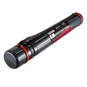 Poster Tube - Telescoping Adjustable 30-1/4 to 52 - Durable 4 Diameter Storage Tube - Art Poster Carrier Holder & Blueprint Storage Drafting Tube Travel & Protection