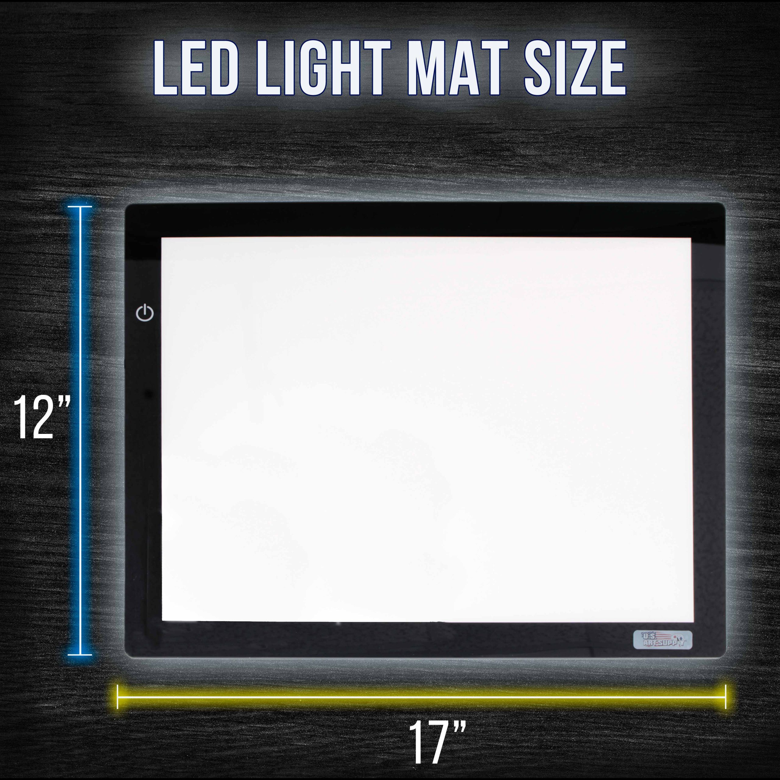 Lightmaster 34.3 Diagonal A3 LED Light Box Board - 12 x 17. Light Board Tracing Pad with Dimmable 12V Lamps. Artist Lightbox for Tracing. Drawing. Diamond Painting - Image 3