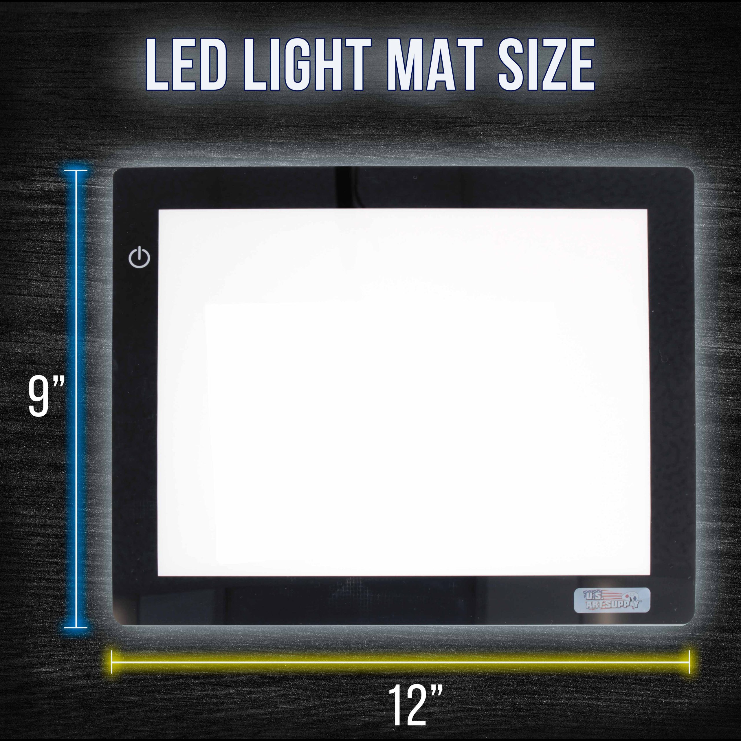 Lightmaster 18.75 Diagonal A4 LED Light Box Board - 9 x 12. Light Board Tracing Pad with Dimmable 12V Lamps. Artist Lightbox for Tracing. Drawing. Diamond Painting - Image 3